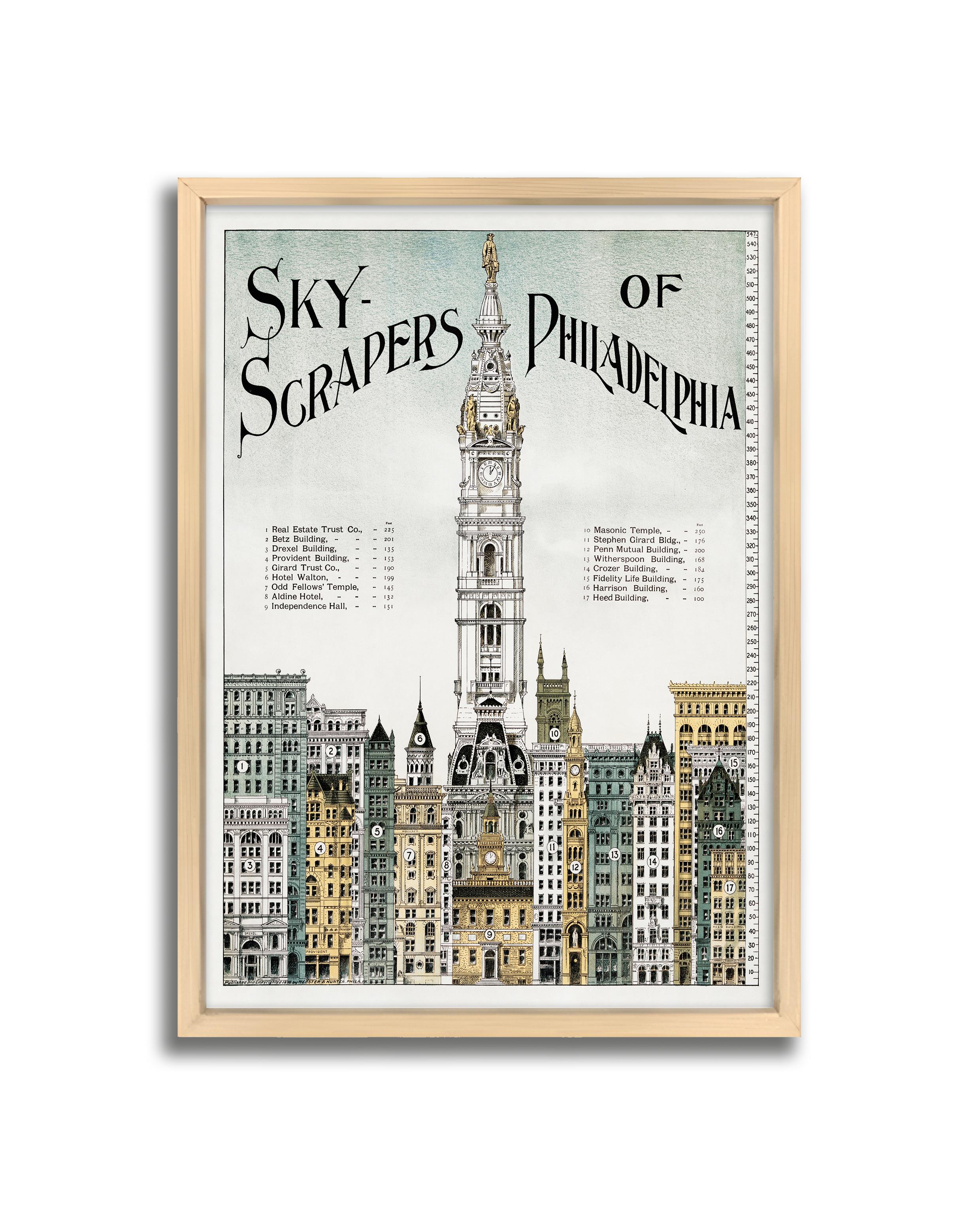 Sky Scrapers Of Philadelphia Çerçeveli Tablo