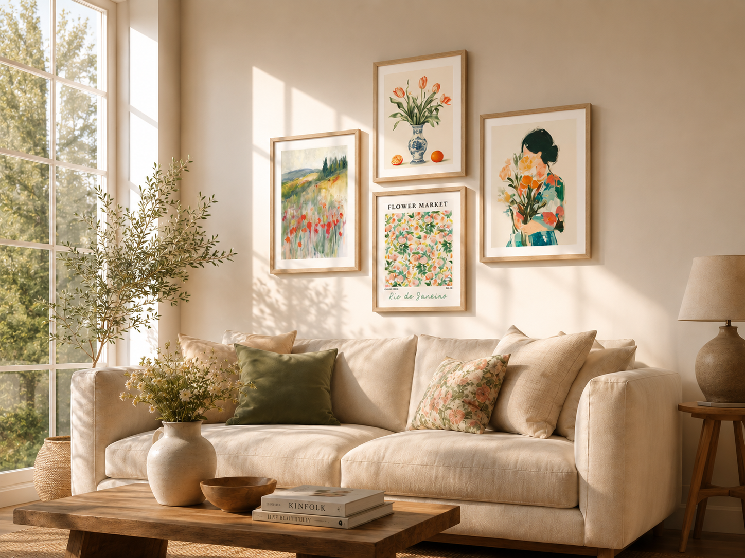 Soft Güzellik Çerçeveli Tablo Set