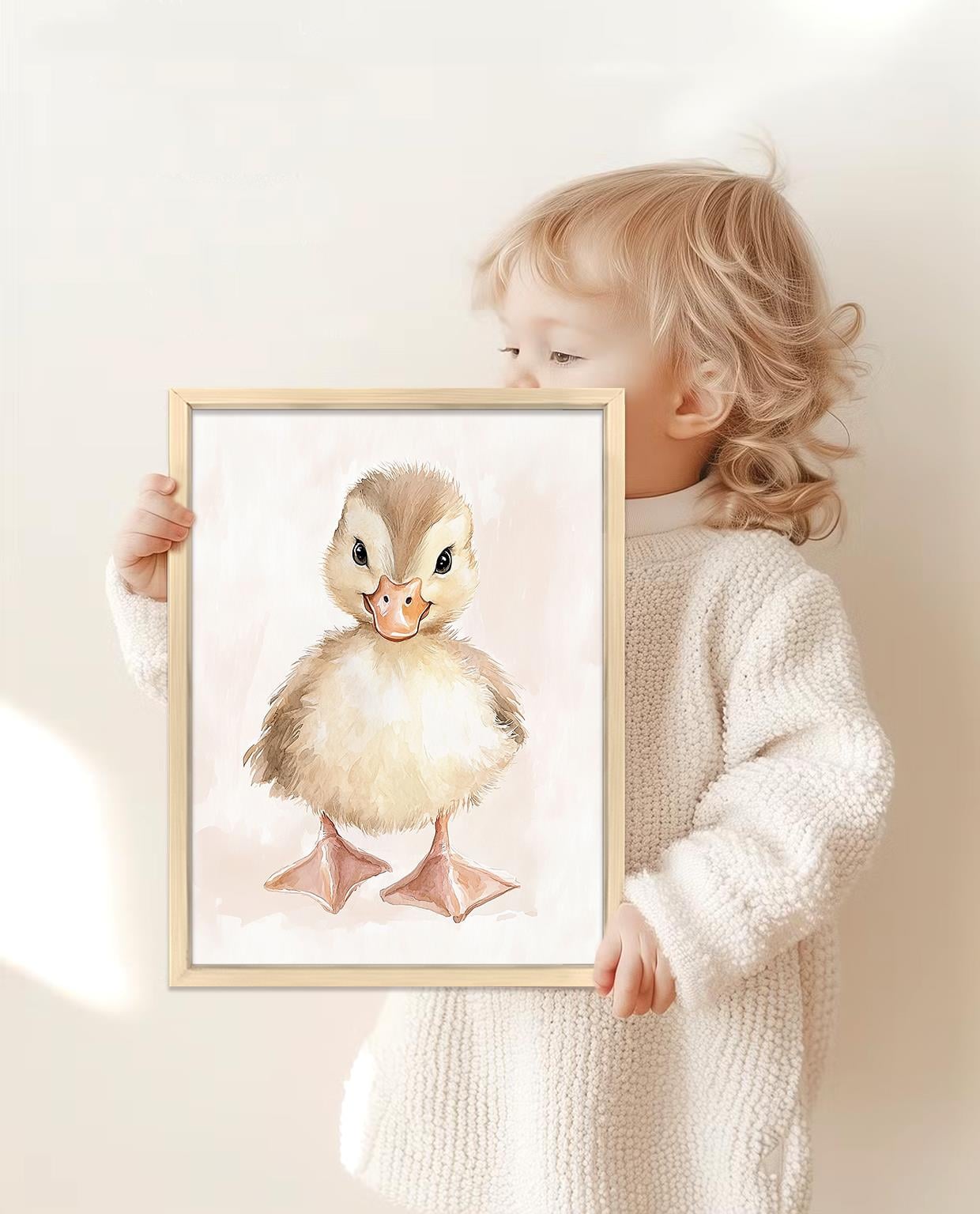Soft Tonlar Serisi 39 Çocuk Odası Çerçeveli Tablo