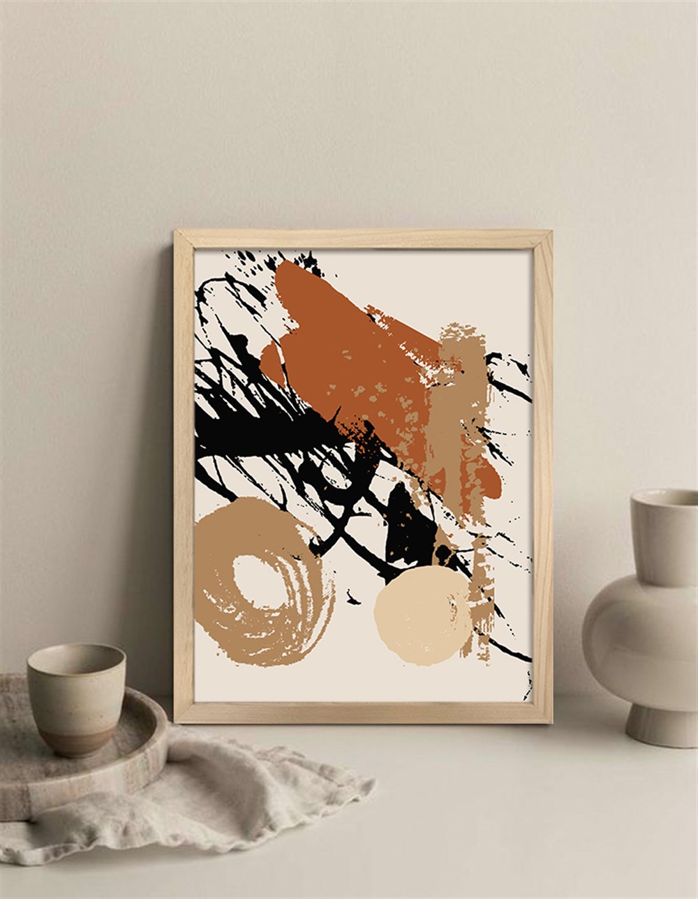 Soyut 02 Çerçeveli Poster