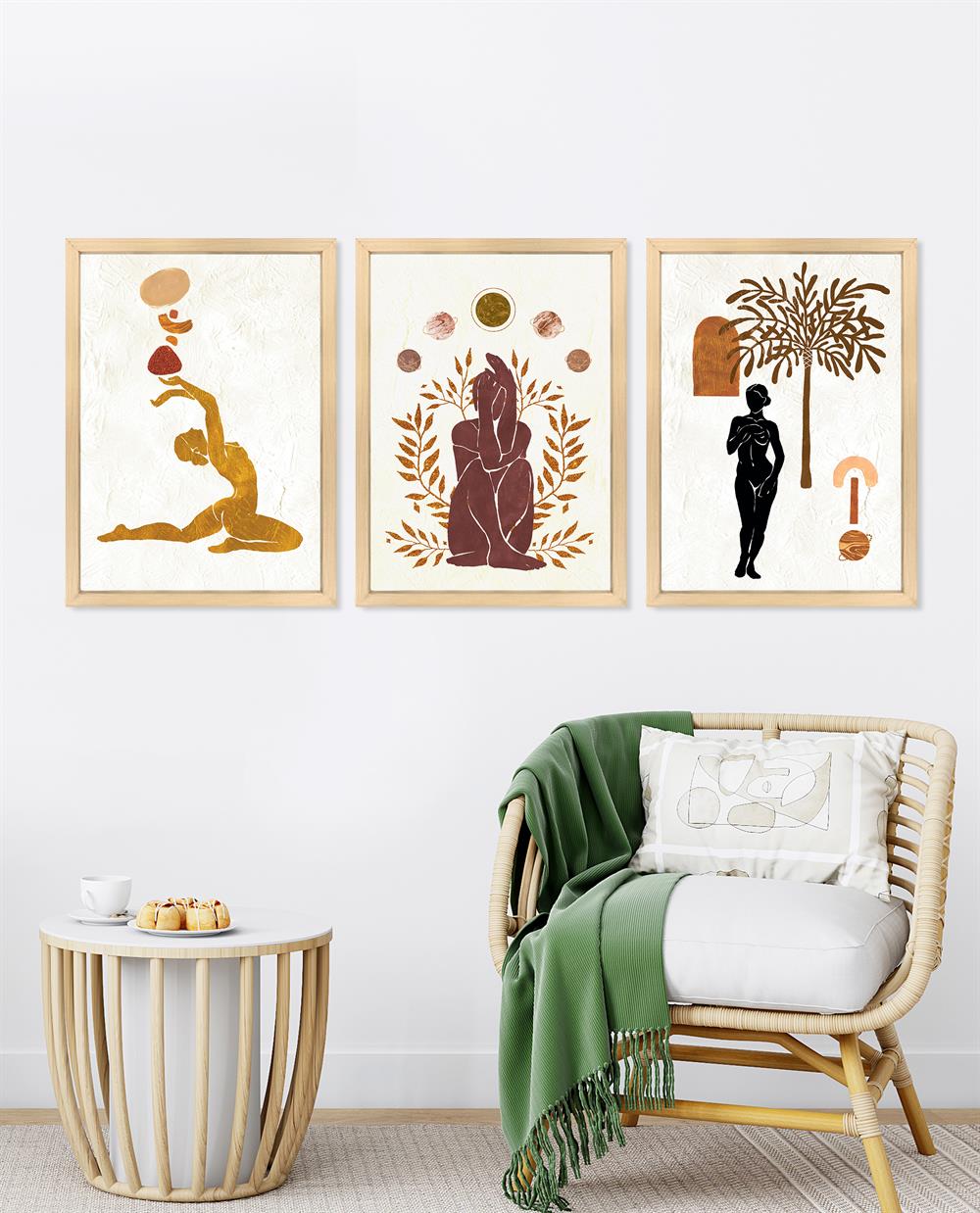 Spiritüel Çerçeveli Tablo Set