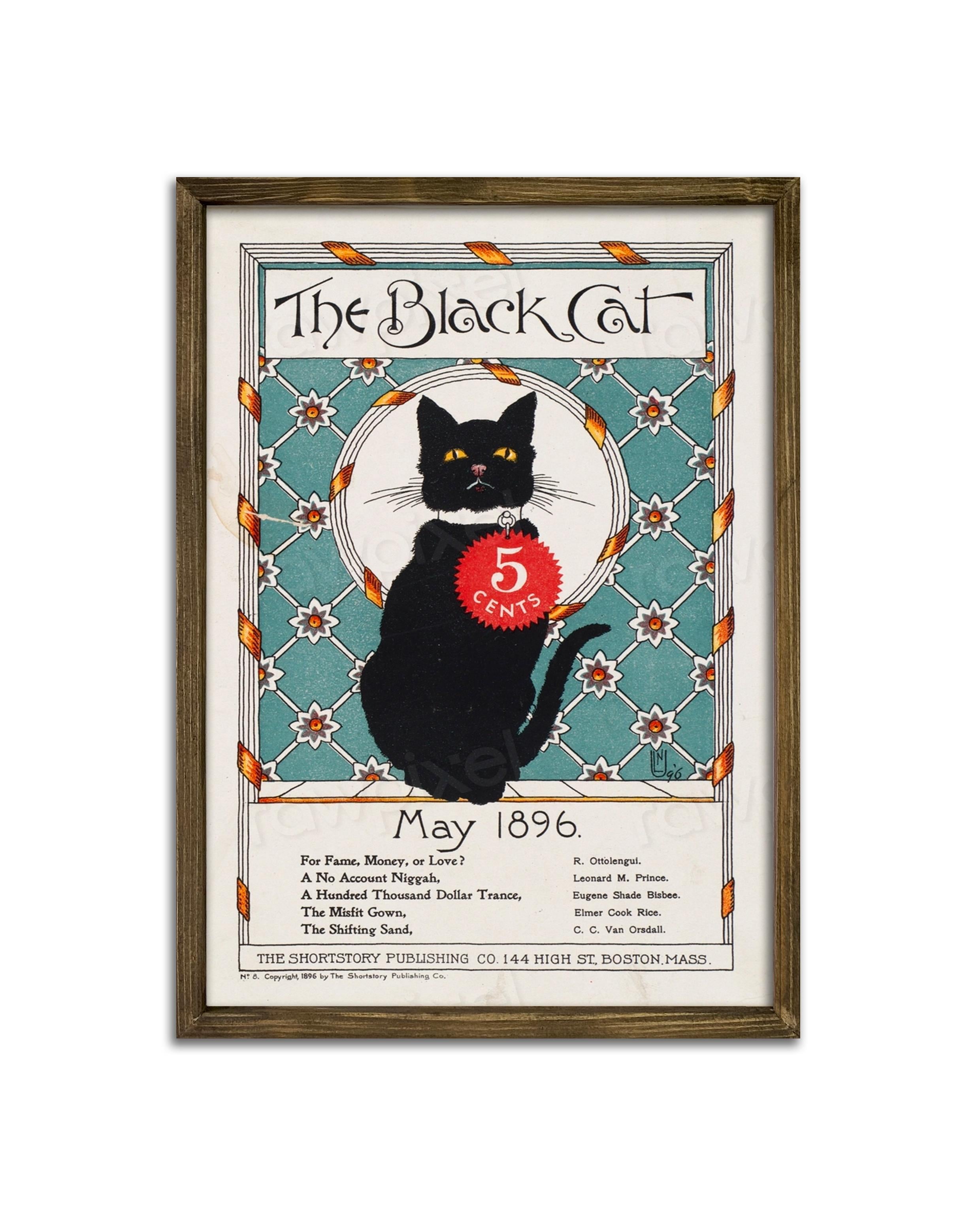 The Black Cat Çerçeveli Tablo
