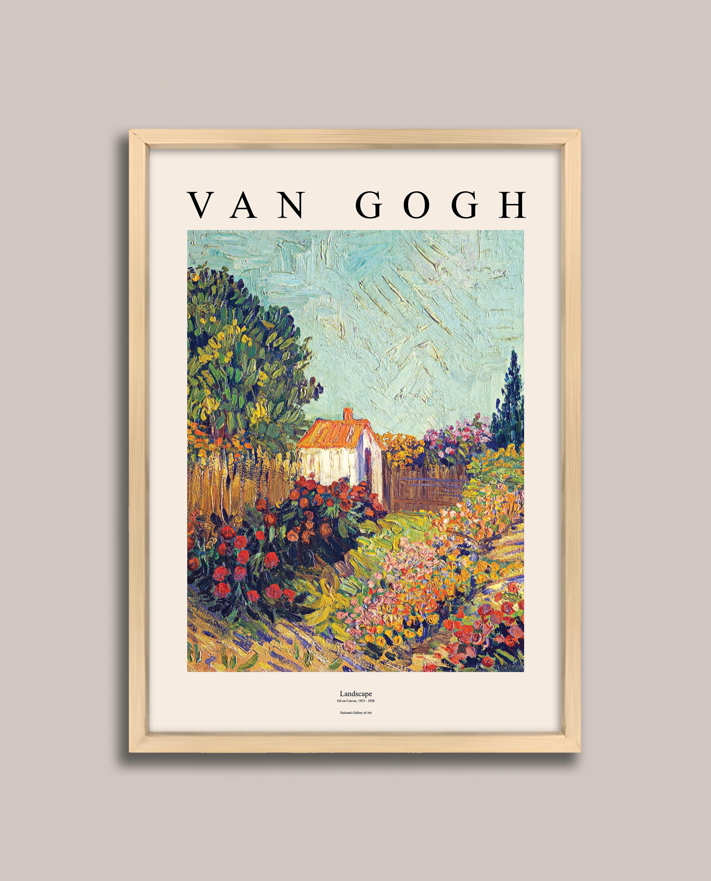 Van Gogh - Manzara Çerçeveli Tablo