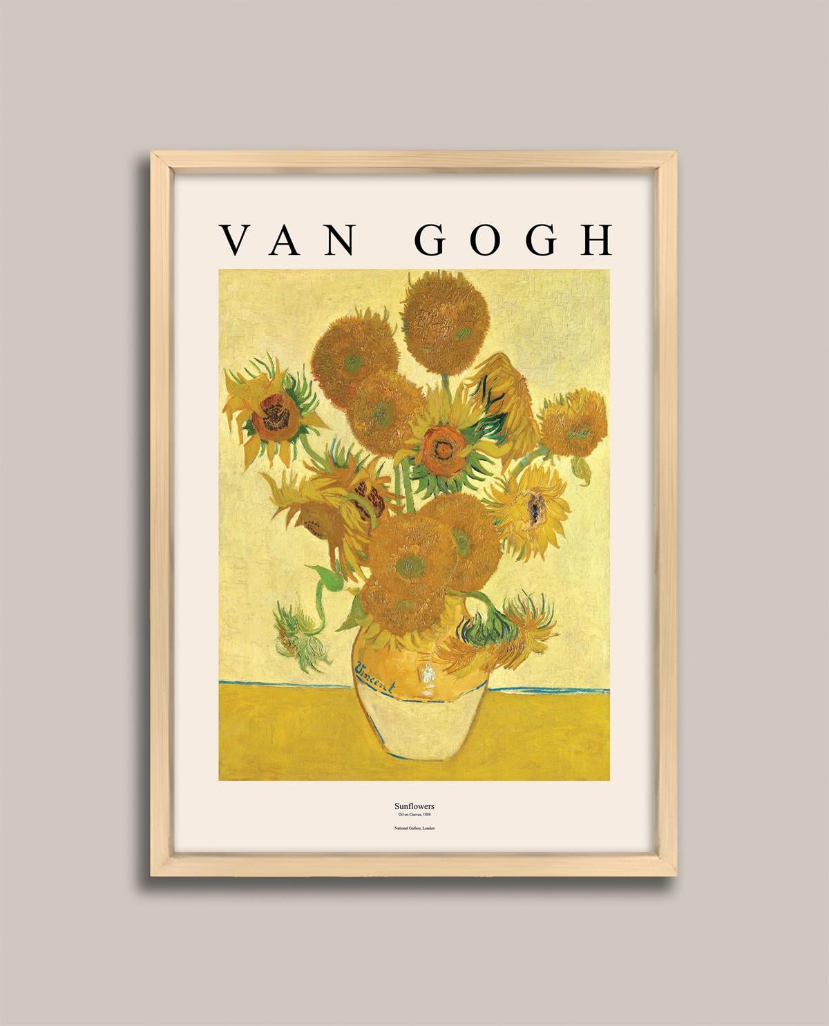 Van Gogh - Sunflowers Çerçeveli Tablo