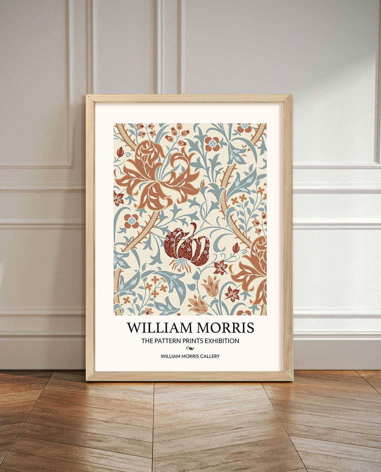 William Morris - The Pattern Prints No.3 Çerçeveli Tablo