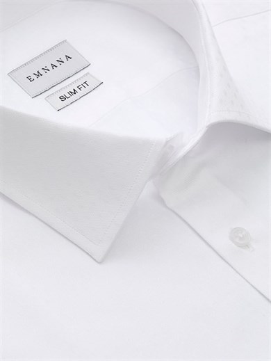Beyaz Desenli Gömlek