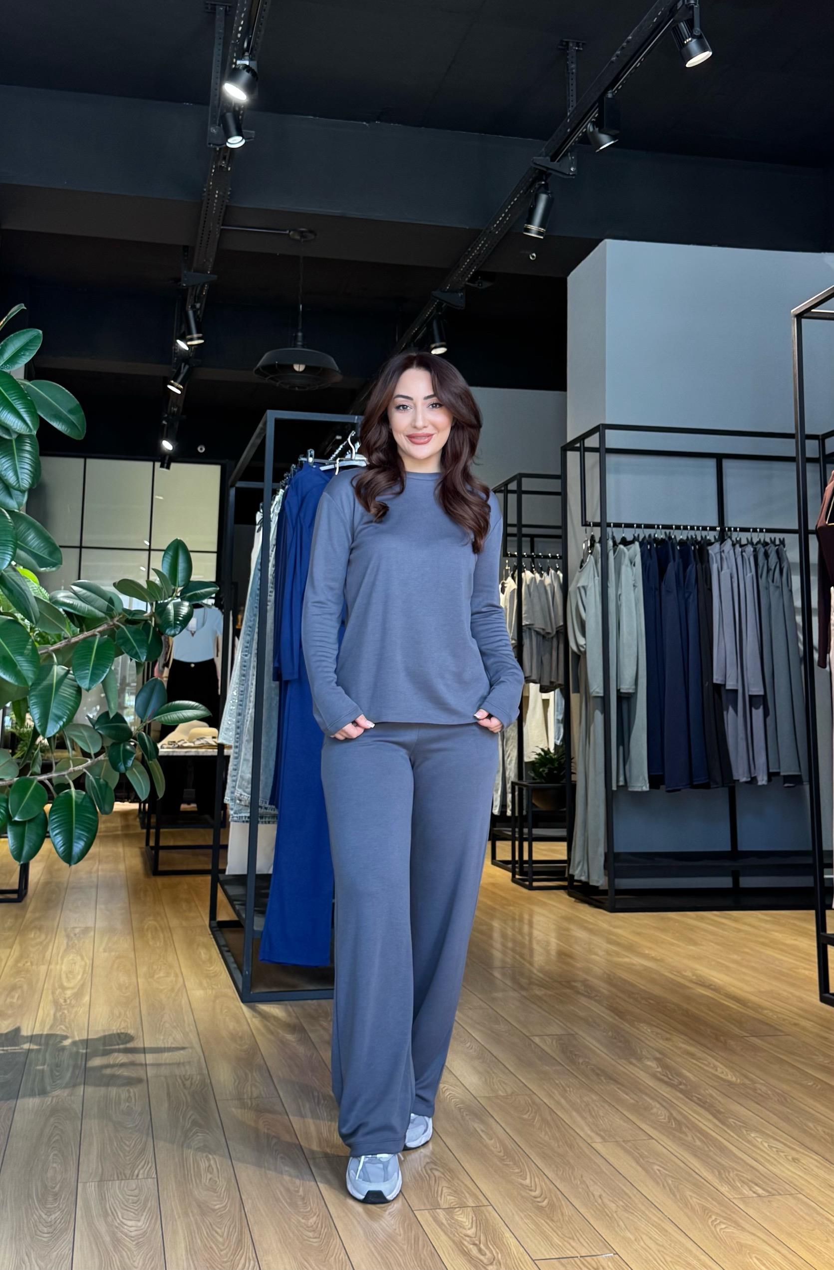 Modal Kumaş Takım Antrasit