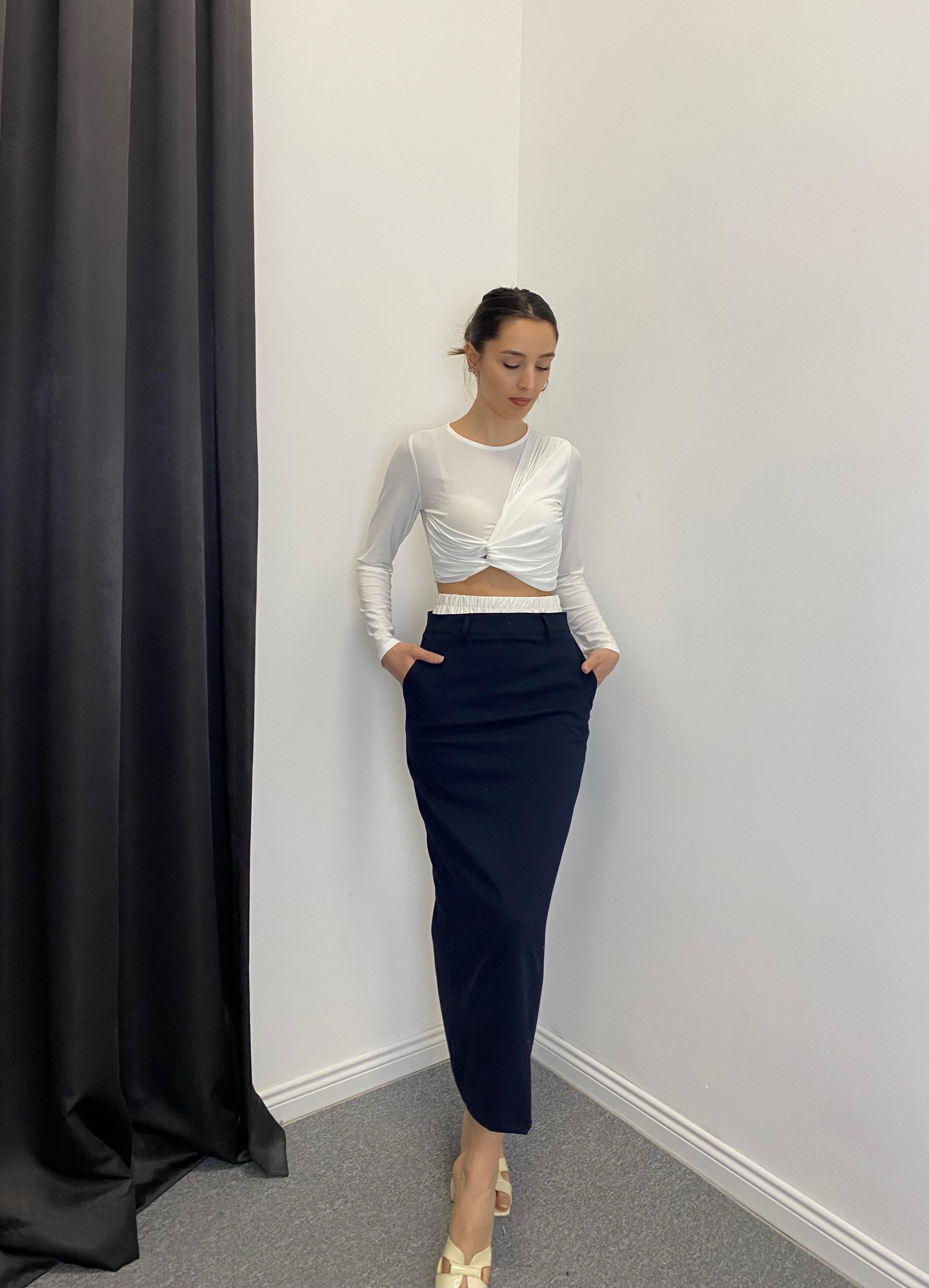 Onden Dugum Detay Bluz  Crem