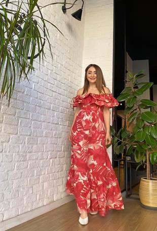 İp Askili Elbise Kirmizi 463