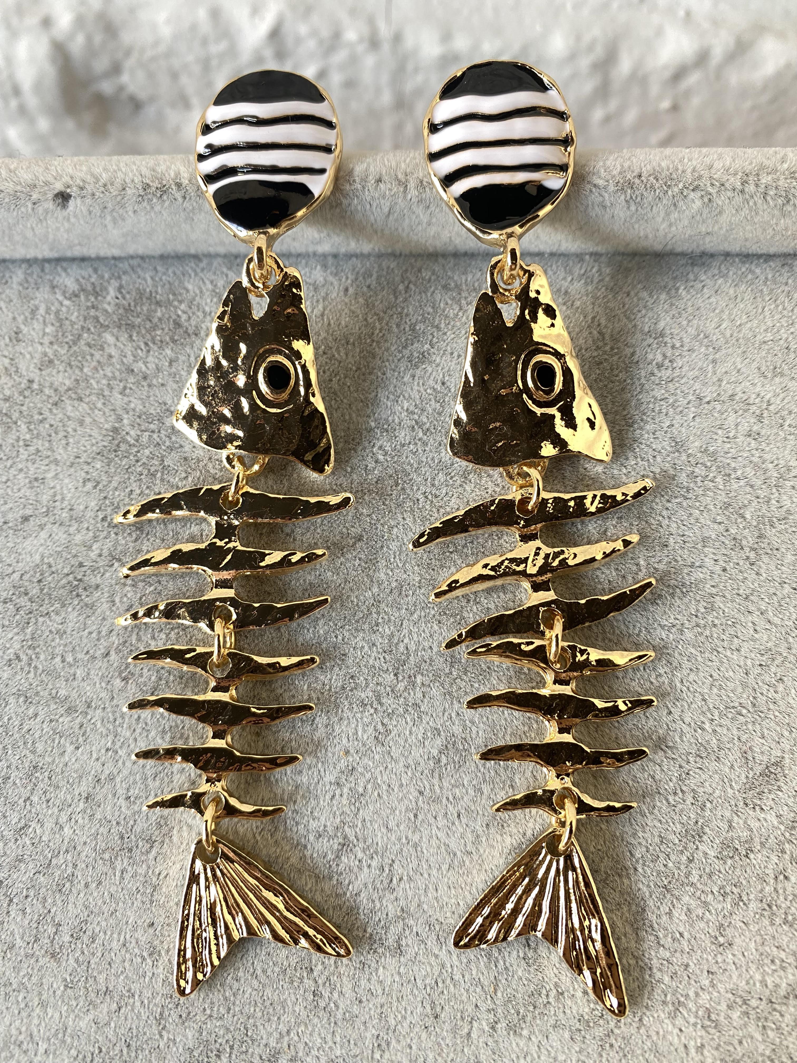 Metal Balık Küpe