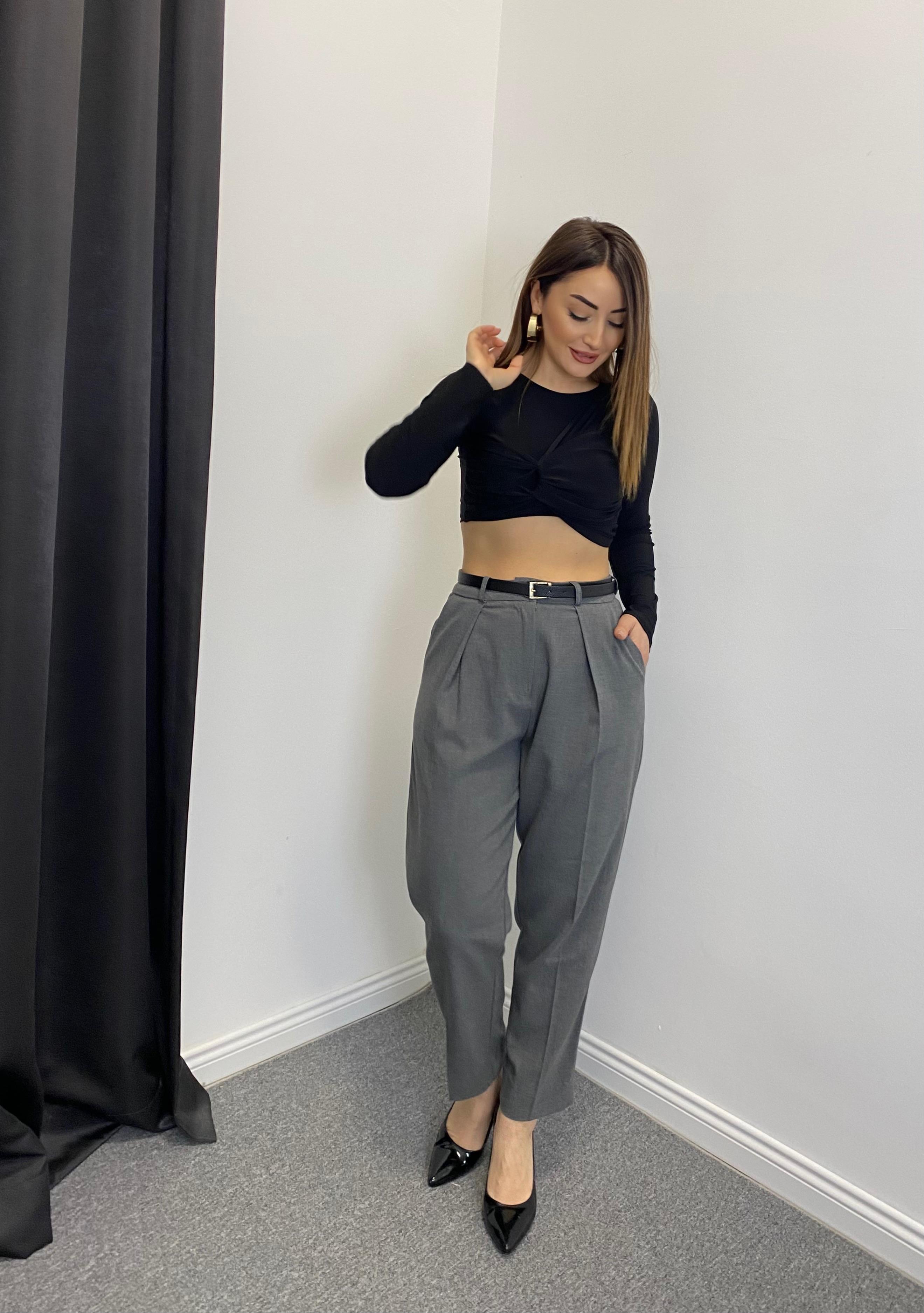 Onden Dugum Detay Bluz Siyah