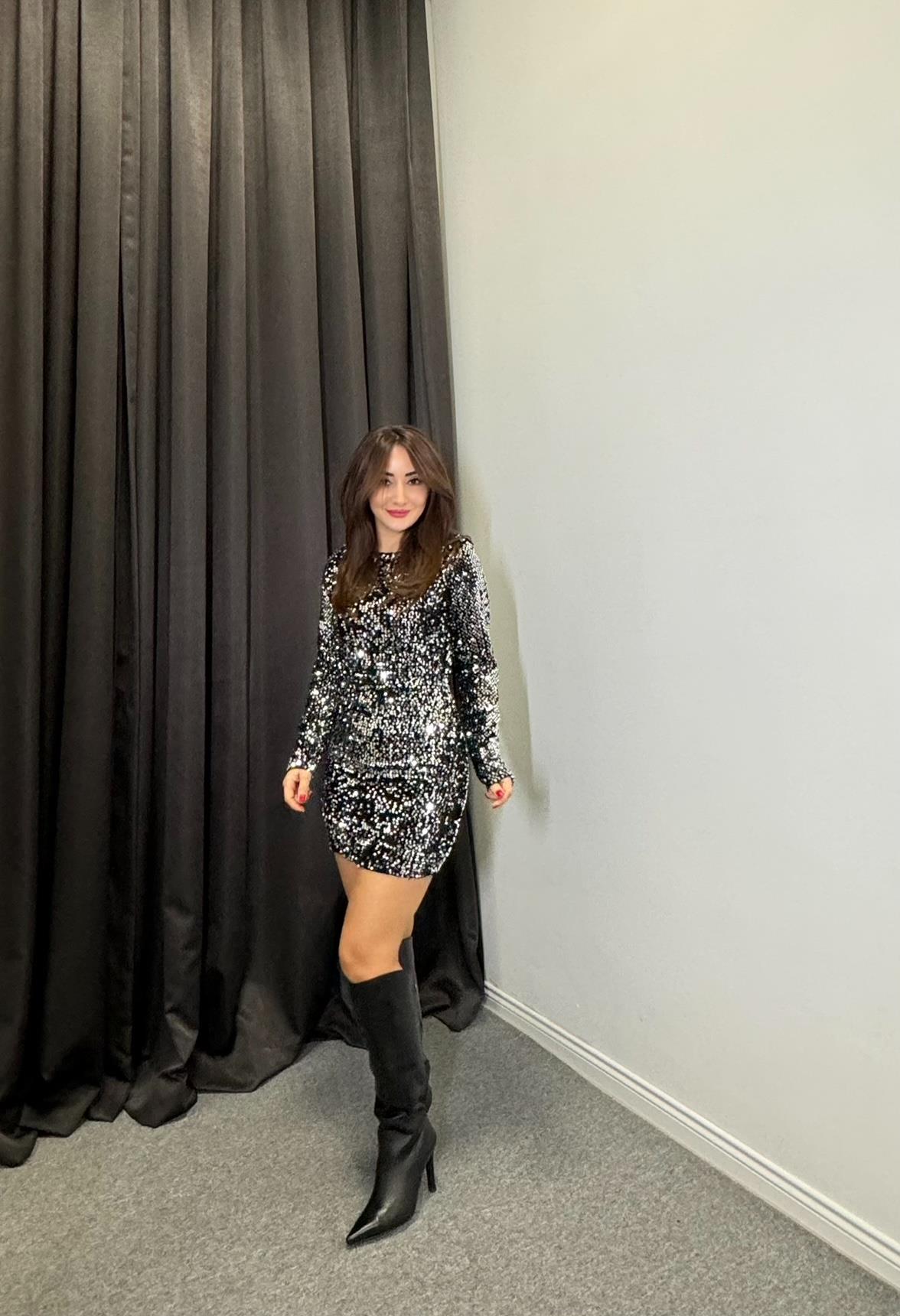 Strec Payet Elbise Siyah