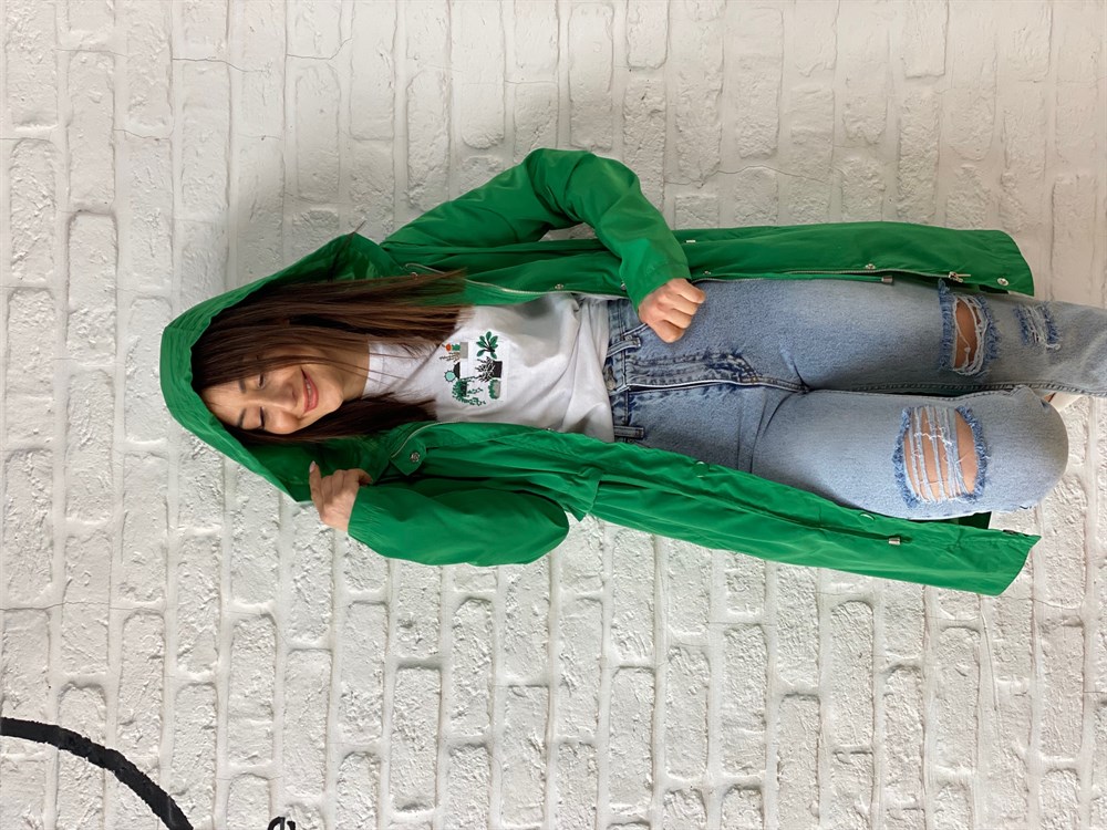 Trenckot Yagmurluk Yesil