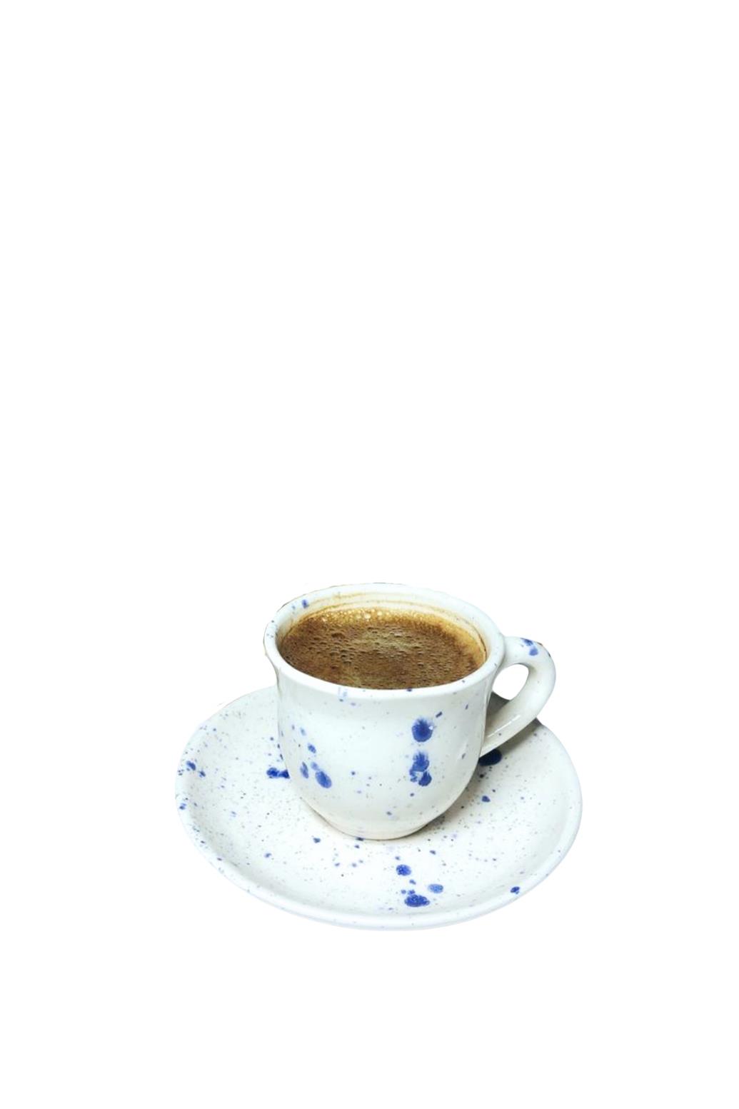 Aliento Atelier Bombeli Mavi Kahve Fincan Seti