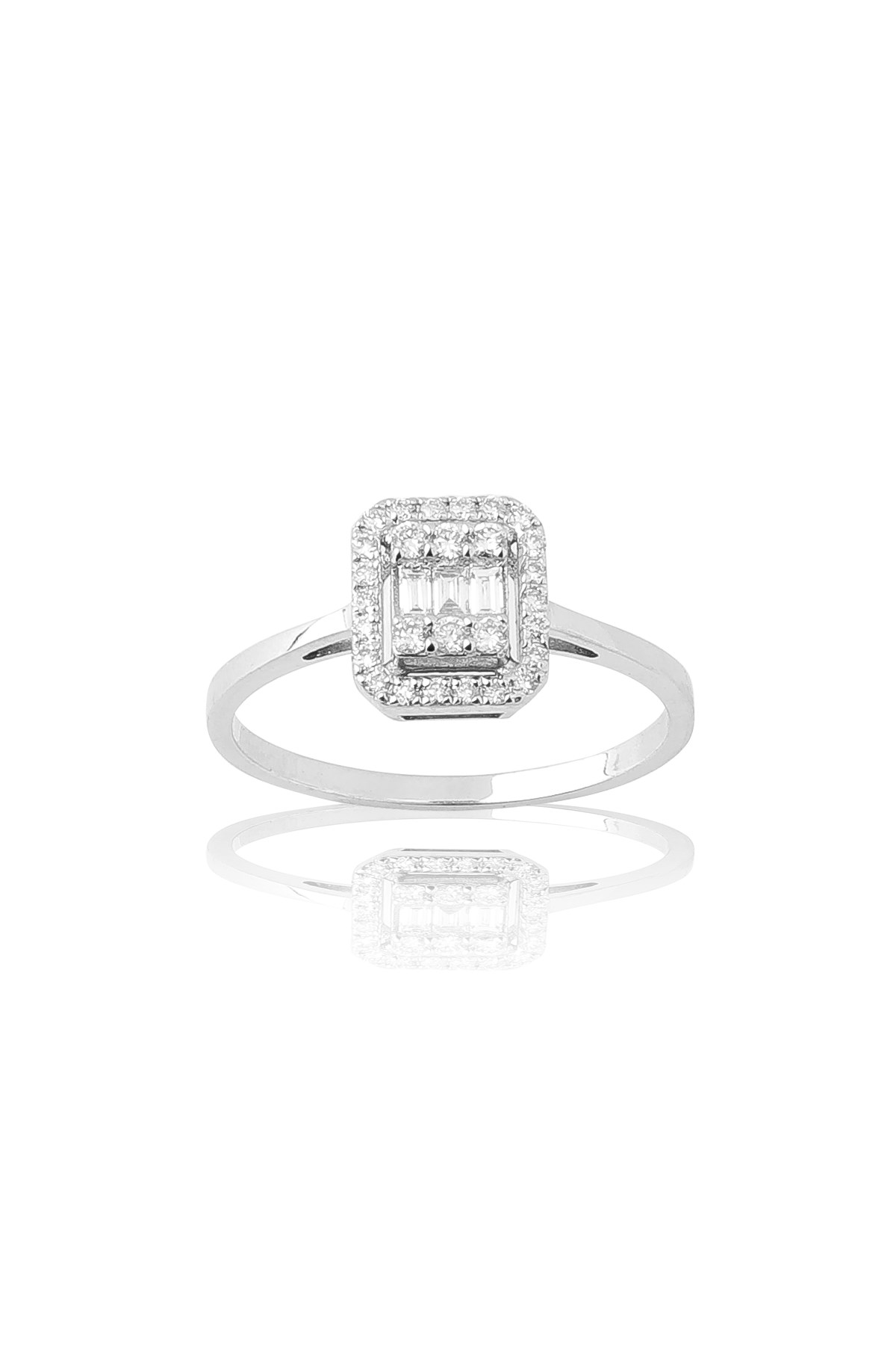 0.26 CT F VS BAGET PIRLANTA YÜZÜK