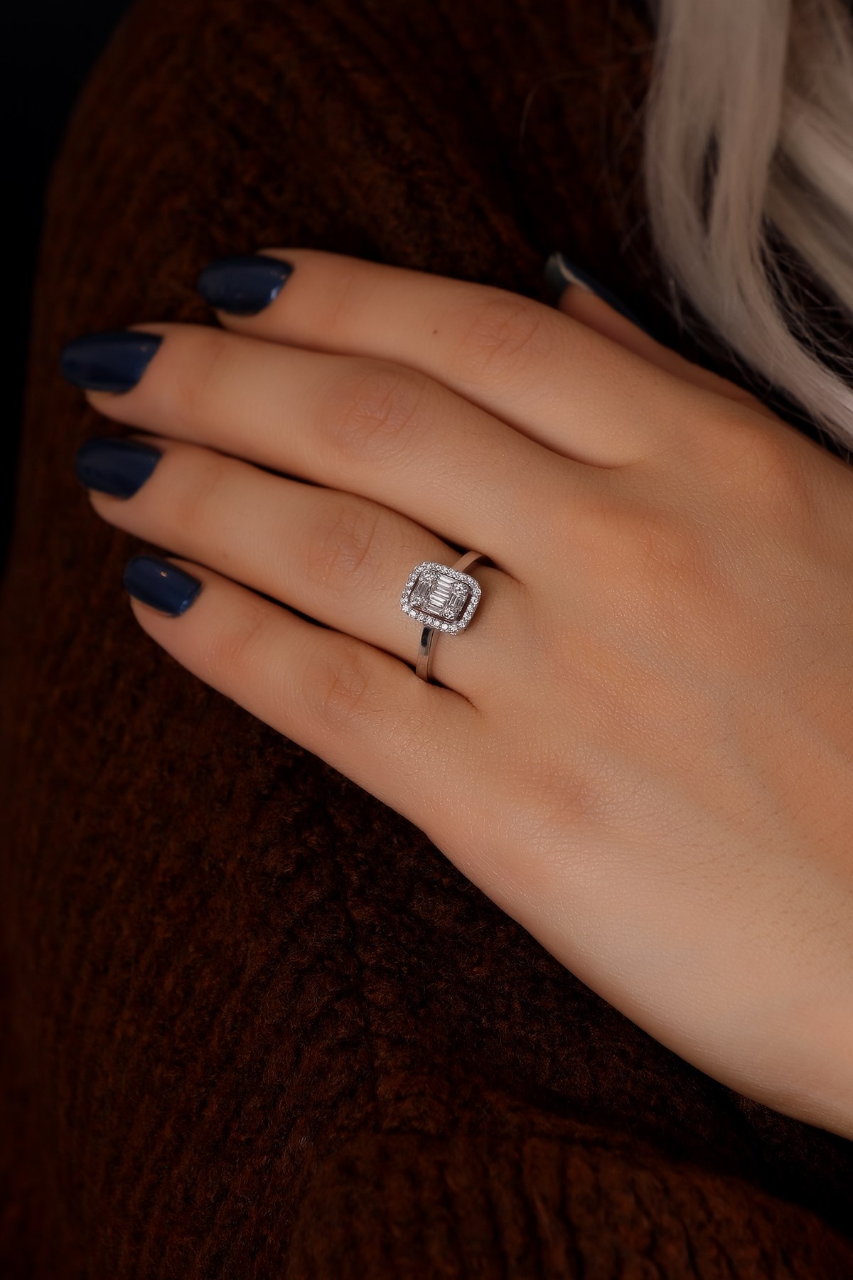 0.27 CT F VS BAGET PIRLANTA YÜZÜK