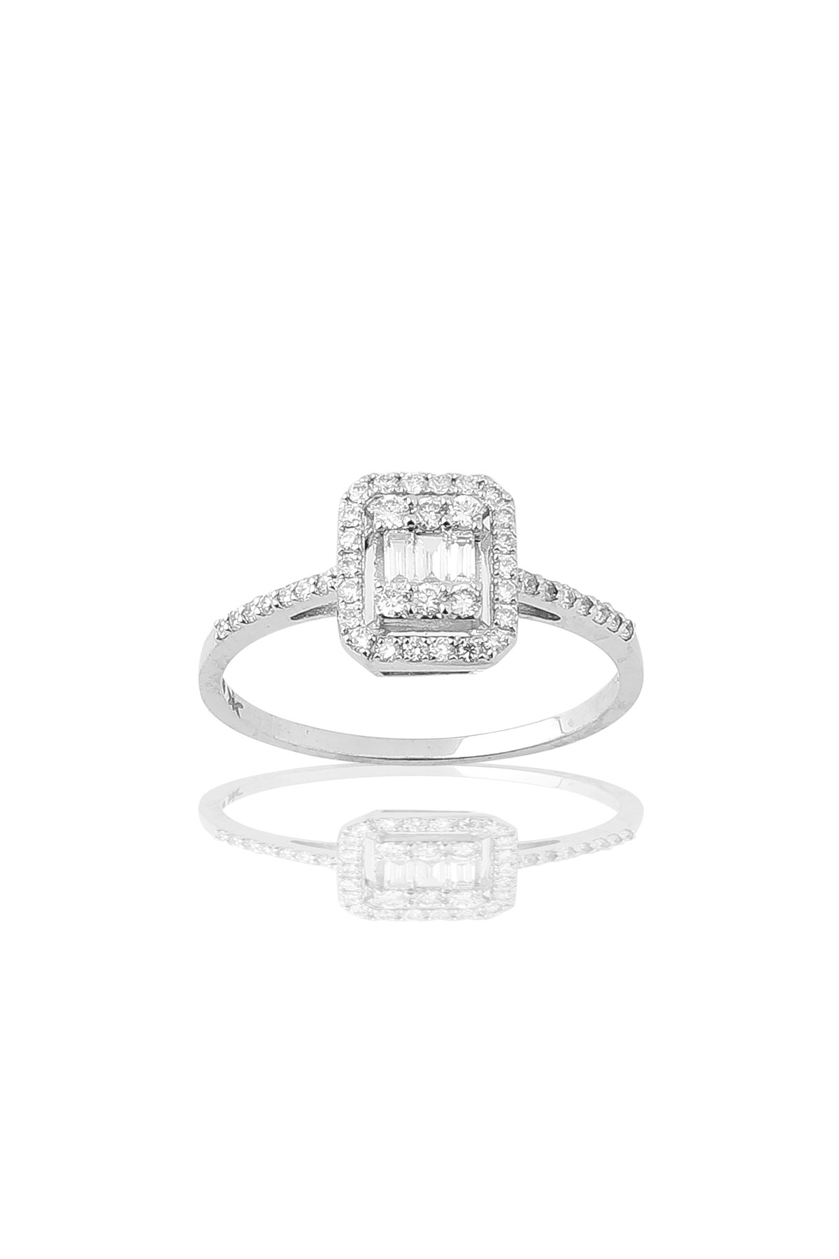 0.30 CT F VS/S BAGET PIRLANTA YÜZÜK