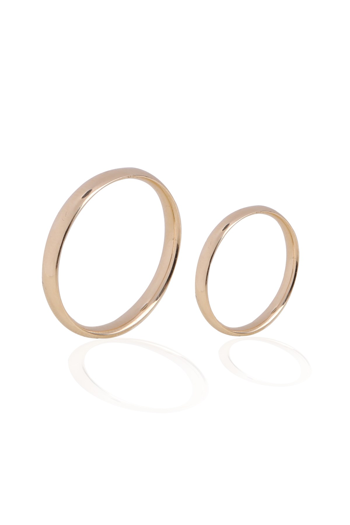 2.5 MM ÇİFT SARI ALTIN ALYANS YÜZÜK