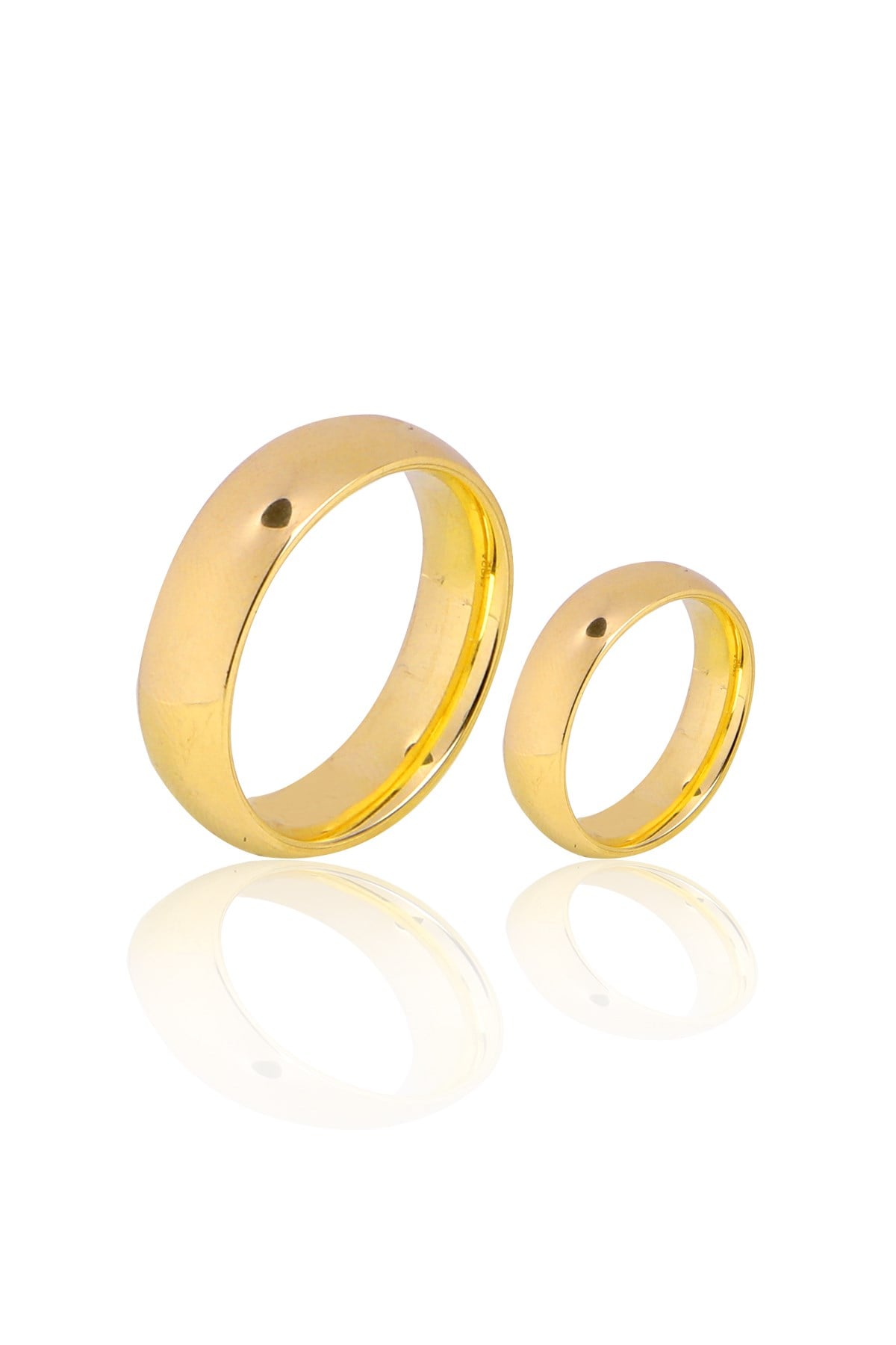 6 MM ÇİFT SARI ALTIN ALYANS YÜZÜK