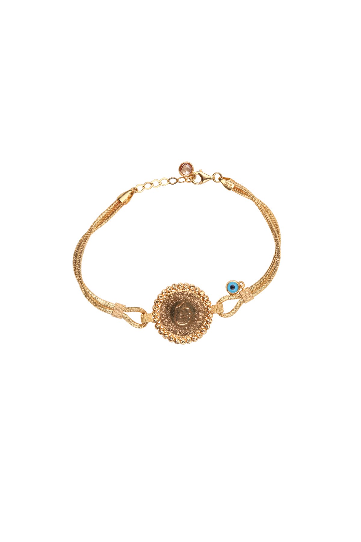BONCUKLU MODERN TASARIM ALTIN BİLEKLİK