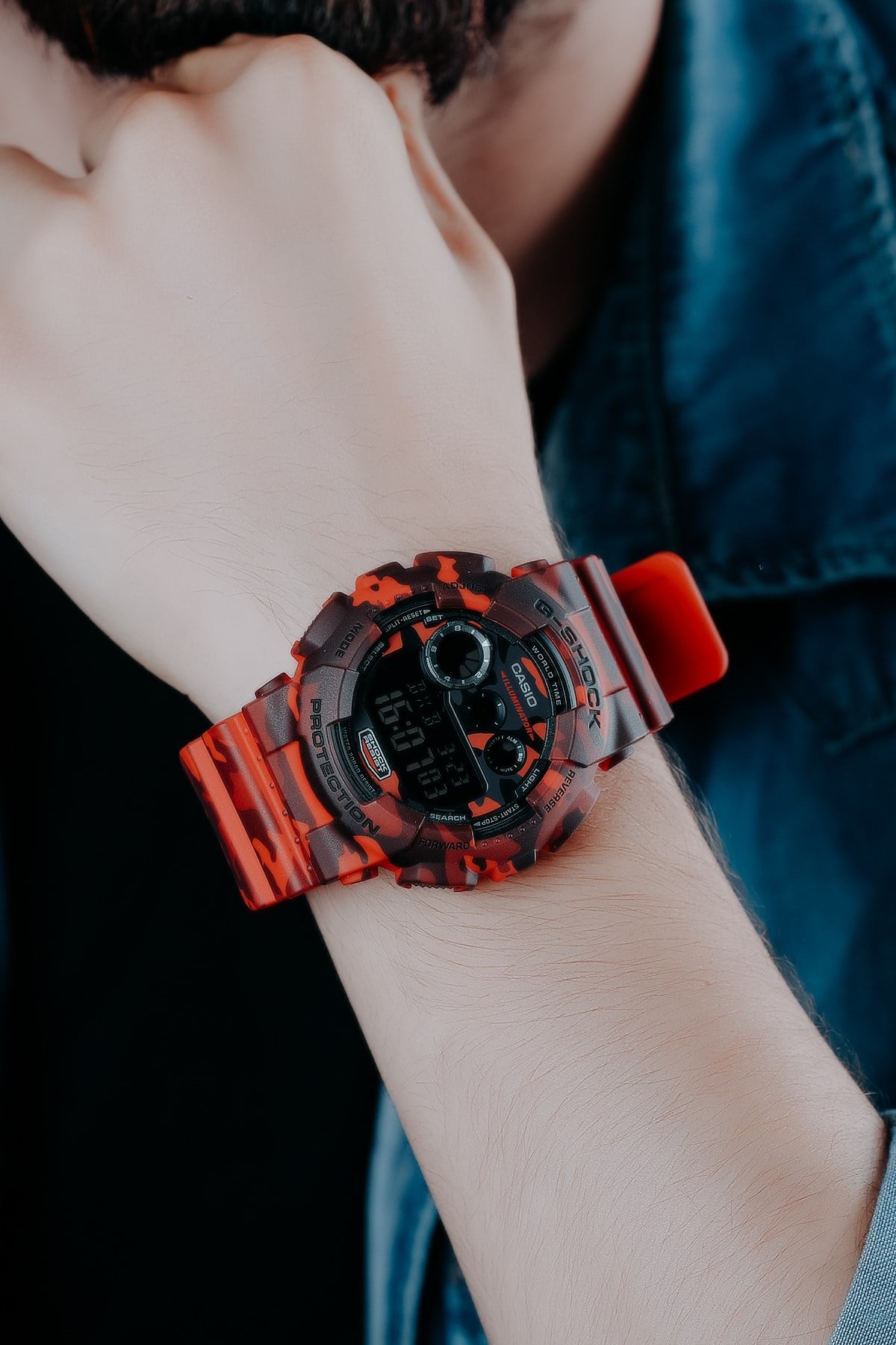 Casio GD-120CM-4DR G-Shock Erkek Kol Saati