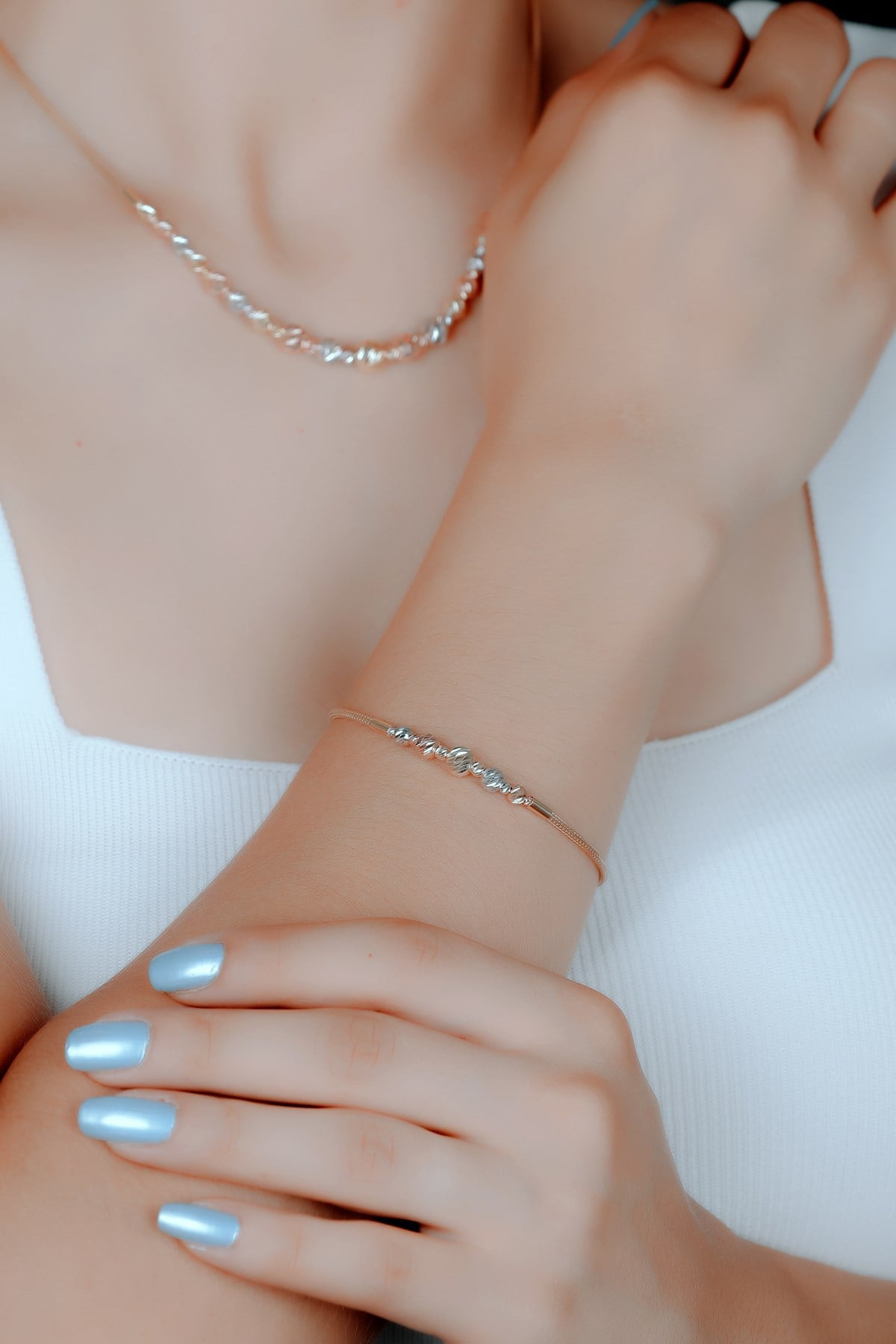 DORİKA TOPLU ALTIN KOLYE-BİLEKLİK SET