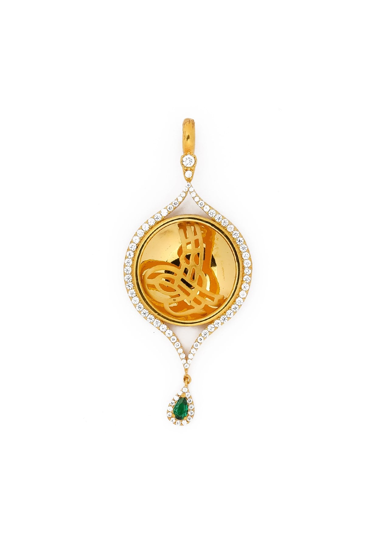 MODERN TASARIM SARI ALTIN TUĞRALI KOLYE