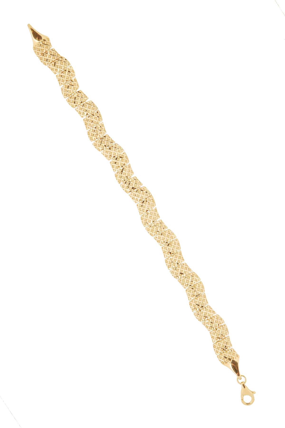 MODERN TASARIM SARI ALTIN ZİNCİR BİLEKLİK