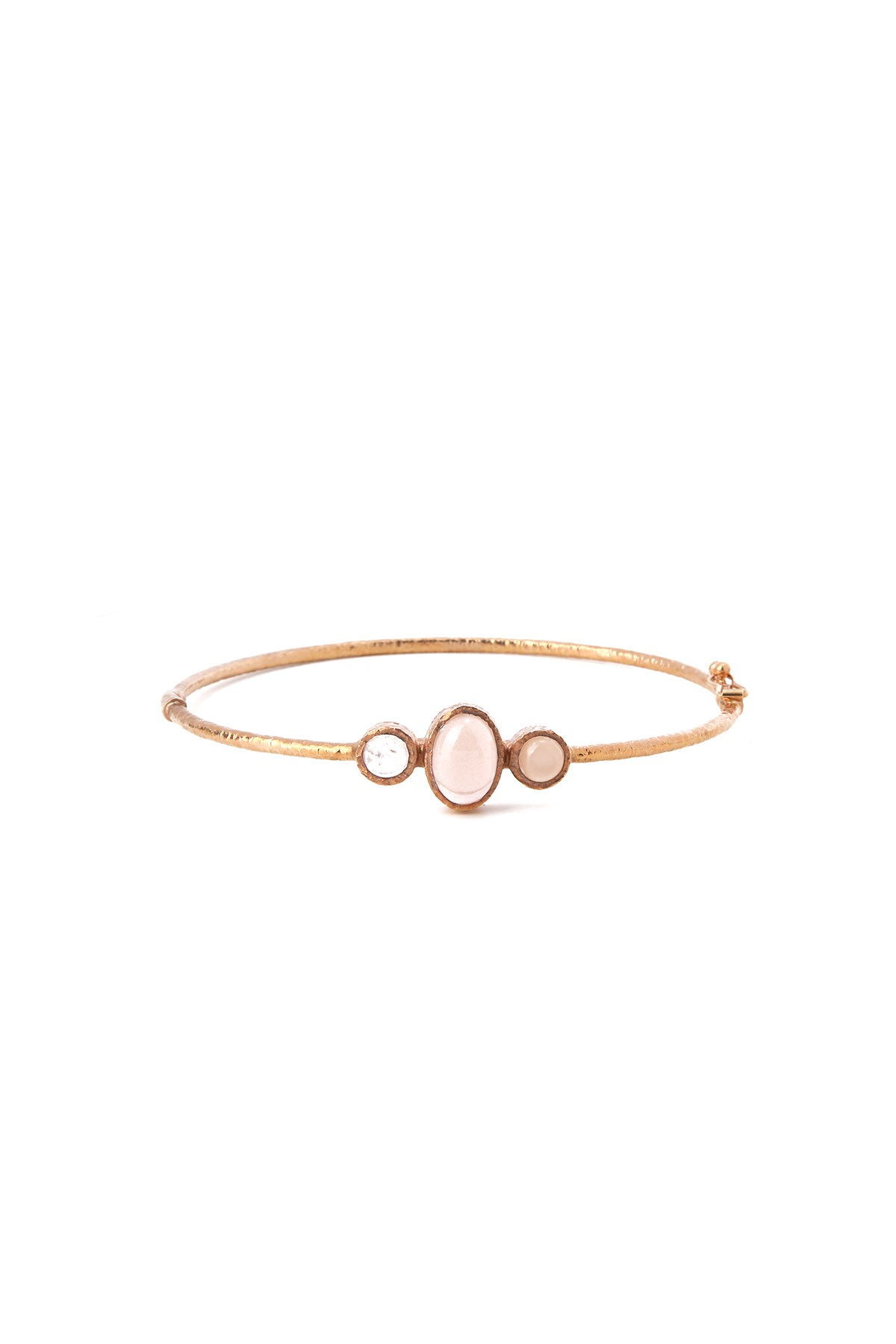 TAŞLI KELEPÇE ROSE ALTIN BİLEKLİK