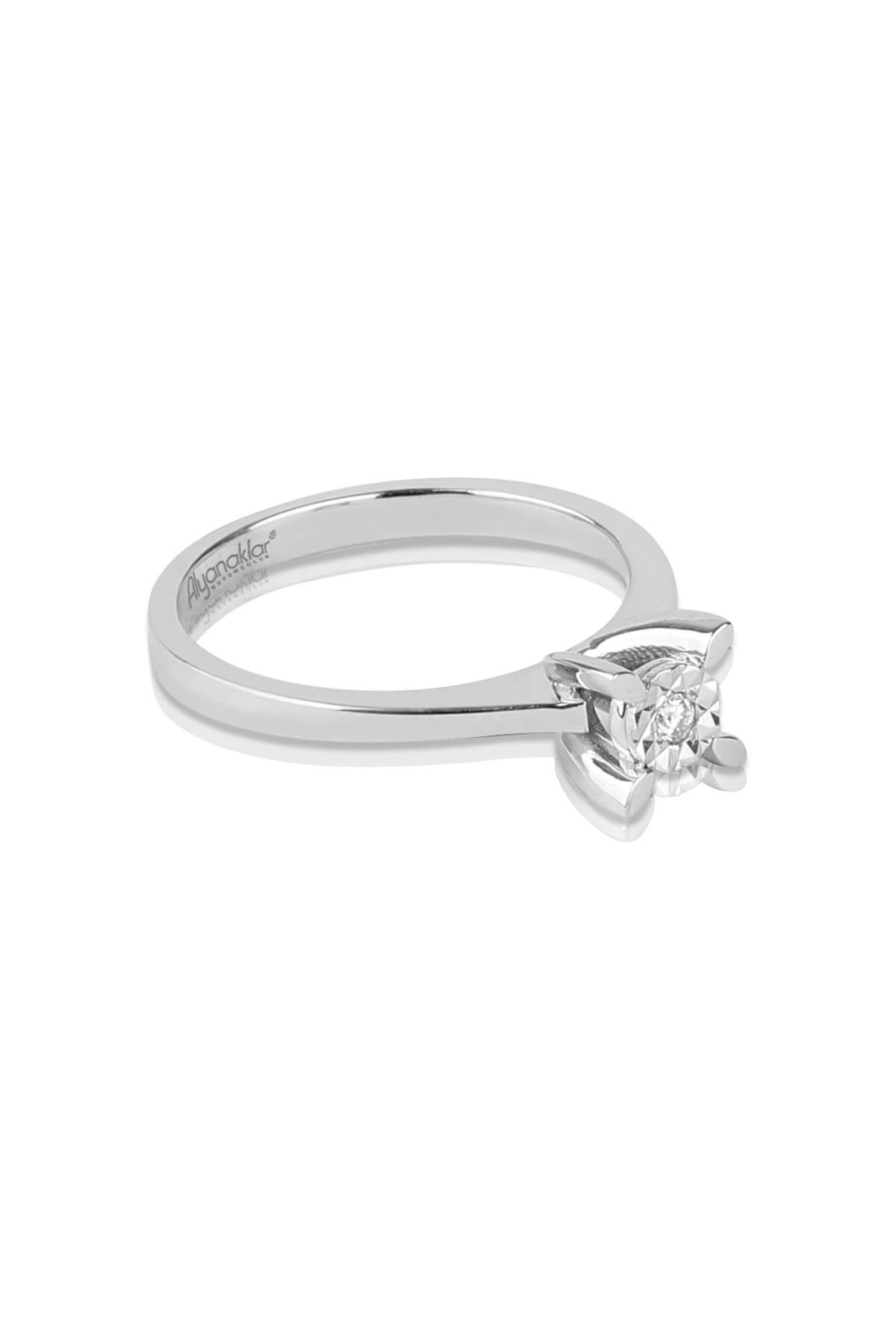 TEKTAŞ PIRTANTA YÜZÜK 0.05Ct G SI