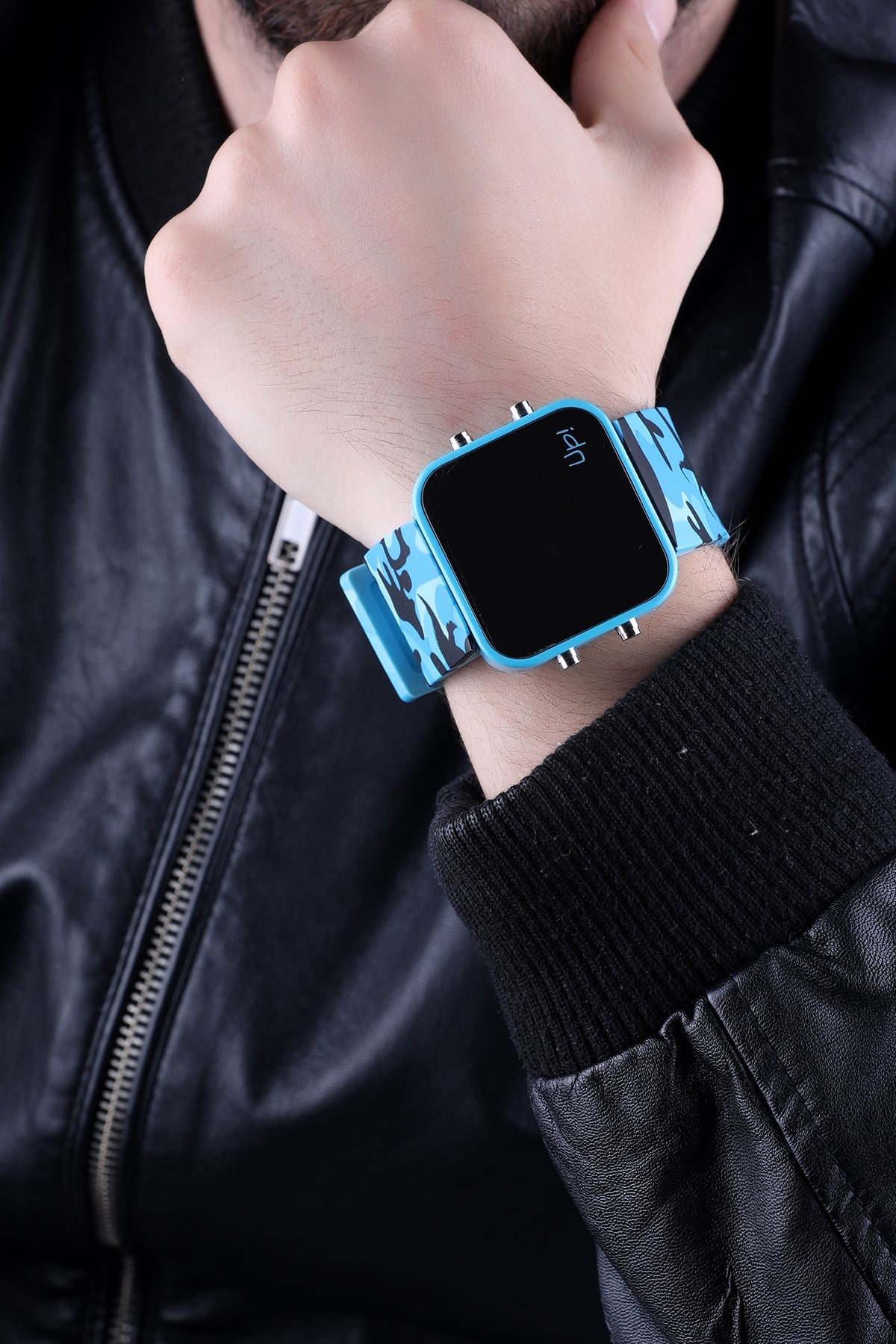 Upwatch Mavi Kamuflaj Unisex Saat
