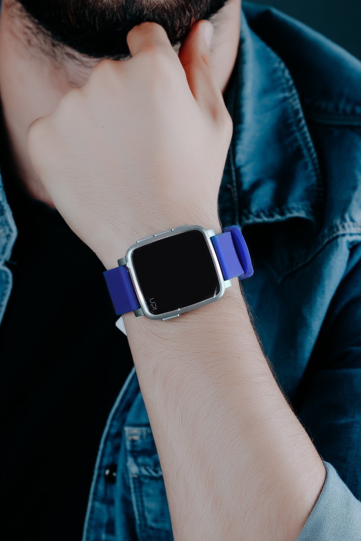 Upwatch Touch Shıny Sılver&Blue Unisex Saat