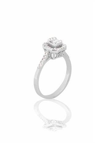 0.47 CT F VS BAGET PIRLANTA YÜZÜK