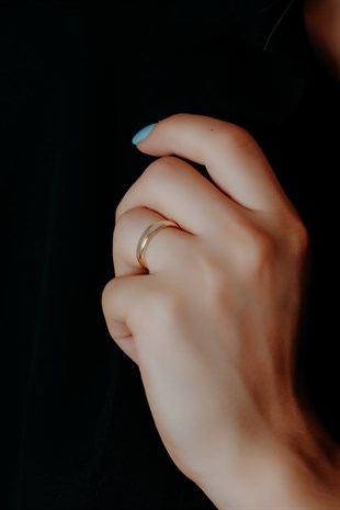 4 MM ÇİFT SARI ALTIN ALYANS YÜZÜK
