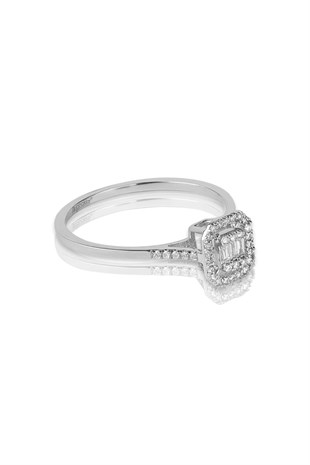 BAGET YÜZÜK 0.15 Ct F SI