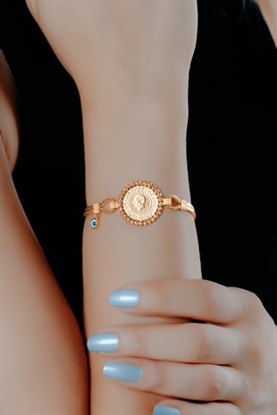 BONCUKLU MODERN TASARIM ALTIN BİLEKLİK