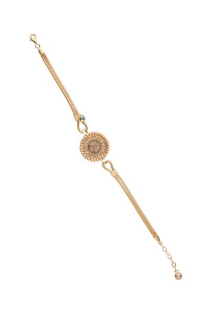 BONCUKLU MODERN TASARIM ALTIN BİLEKLİK