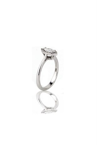 0.54 CT H SI DAMLA MODEL BAGET YÜZÜK