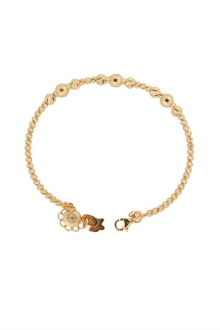 DORİKA TOPLU SARI ALTIN ZİNCİR BİLEKLİK