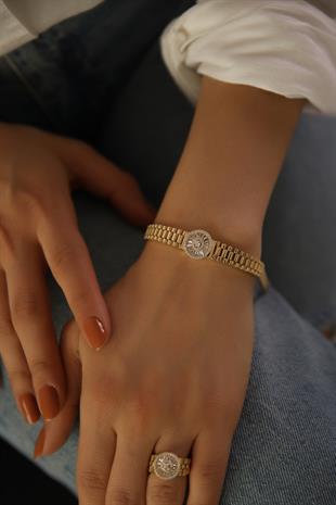 MODERN TASARIM ALTIN SET
