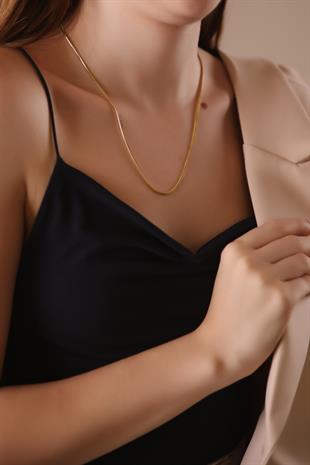 MODERN TASARIM ALTIN ZİNCİR KOLYE