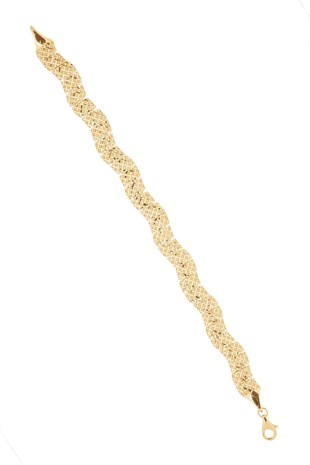MODERN TASARIM SARI ALTIN ZİNCİR BİLEKLİK