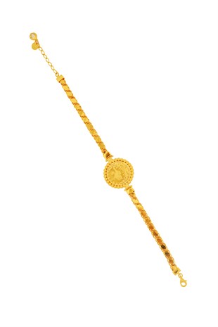 SARI ALTIN TASARIM BİLEKLİK