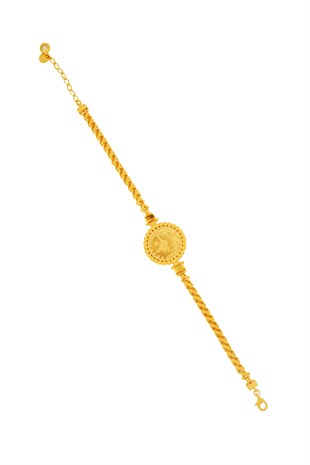 SARI ALTIN TASARIM BİLEKLİK