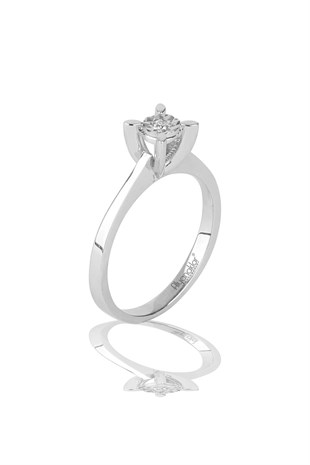 TEKTAŞ PIRTANTA YÜZÜK 0.05Ct G SI