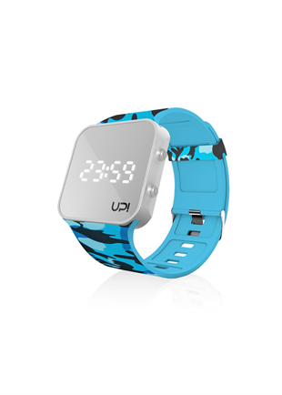 Upwatch Mavi Kamuflaj Unisex Saat