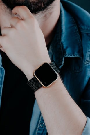 Upwatch Touch Slım Steel Gold&Black Unisex Saat