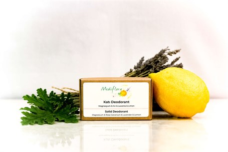MedifloraVÜCUT BAKIMIKatı Deodorant - Magnezyum & Itır & Lavanta & Limon 85 gr