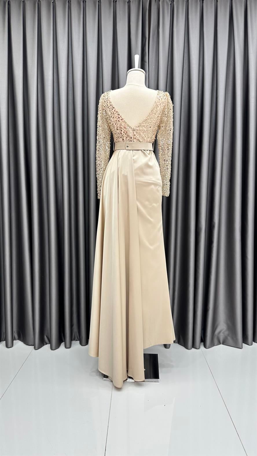 09 N Abiye Elbise-Gold Rengi