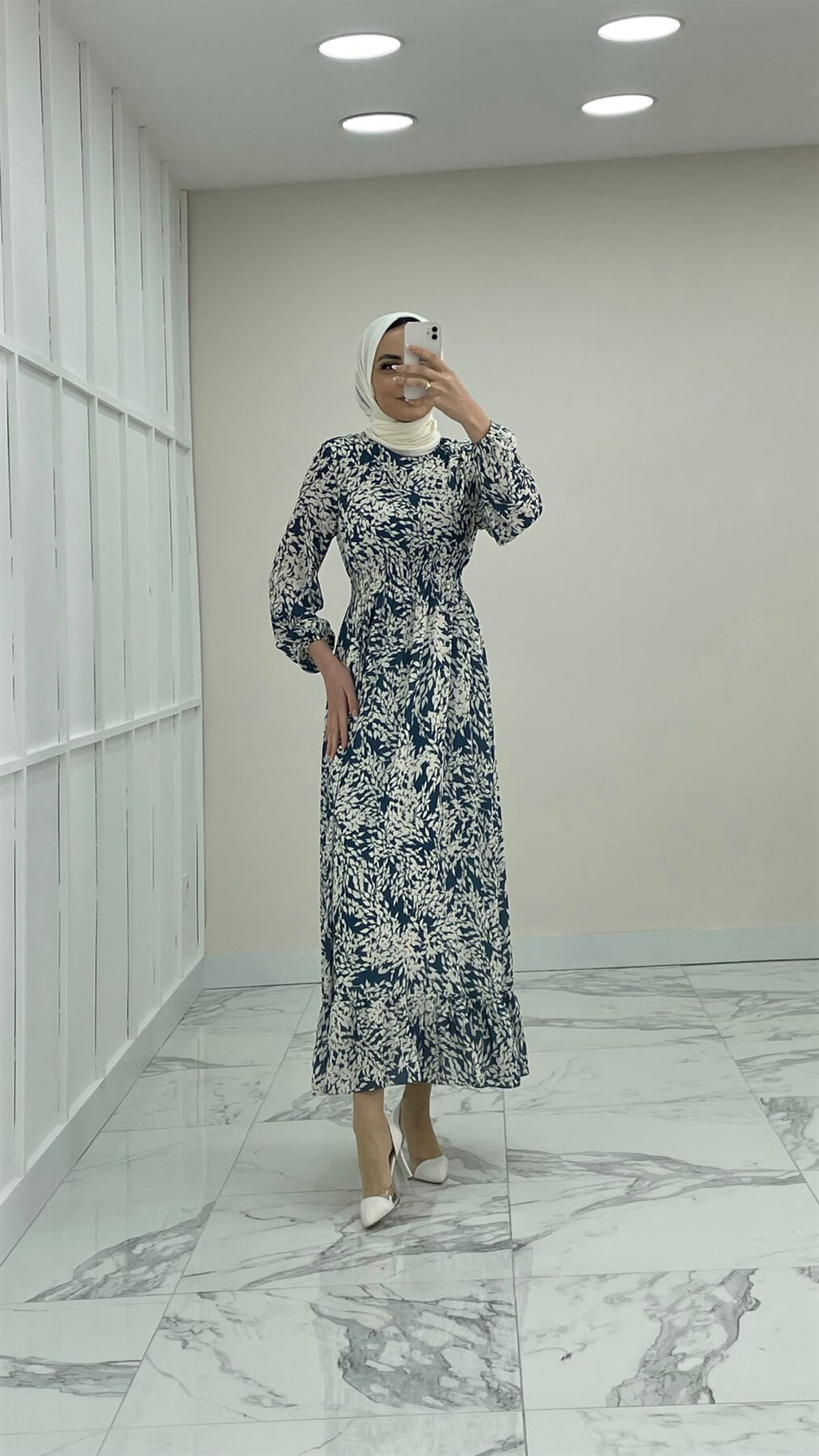 1120 A Yaprak Elbise